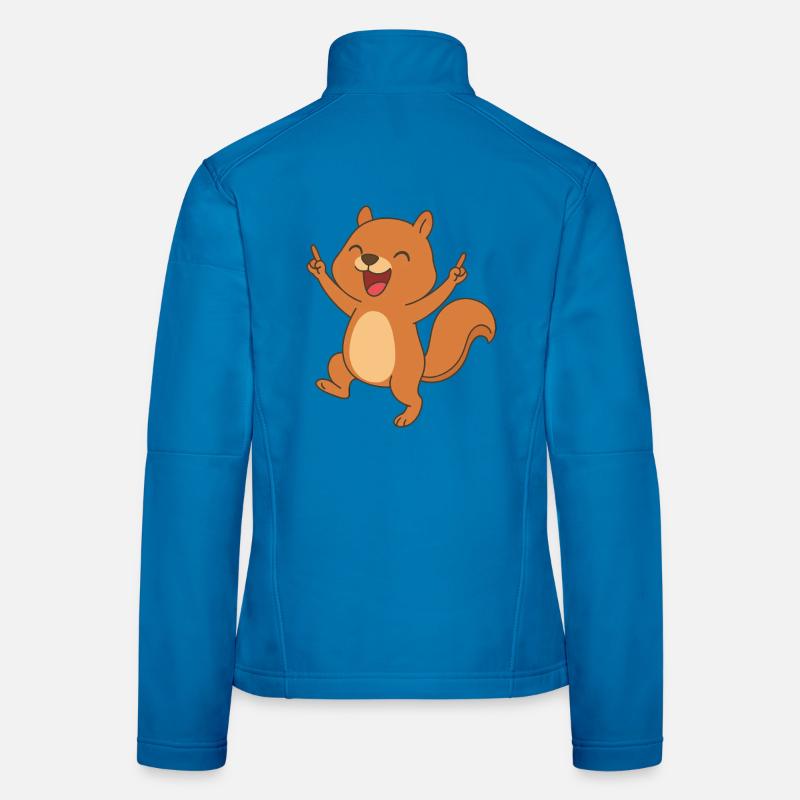 Happy baby squirrel - Nutty Joy Women's Softshell Jacket