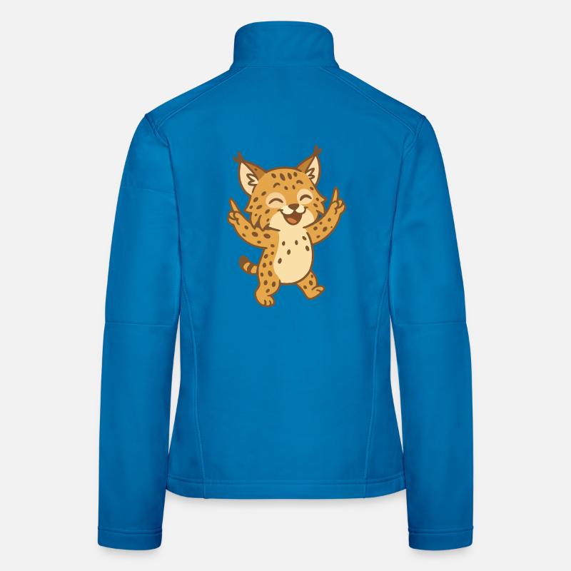 Feiernder Luchs Frauen Softshelljacke