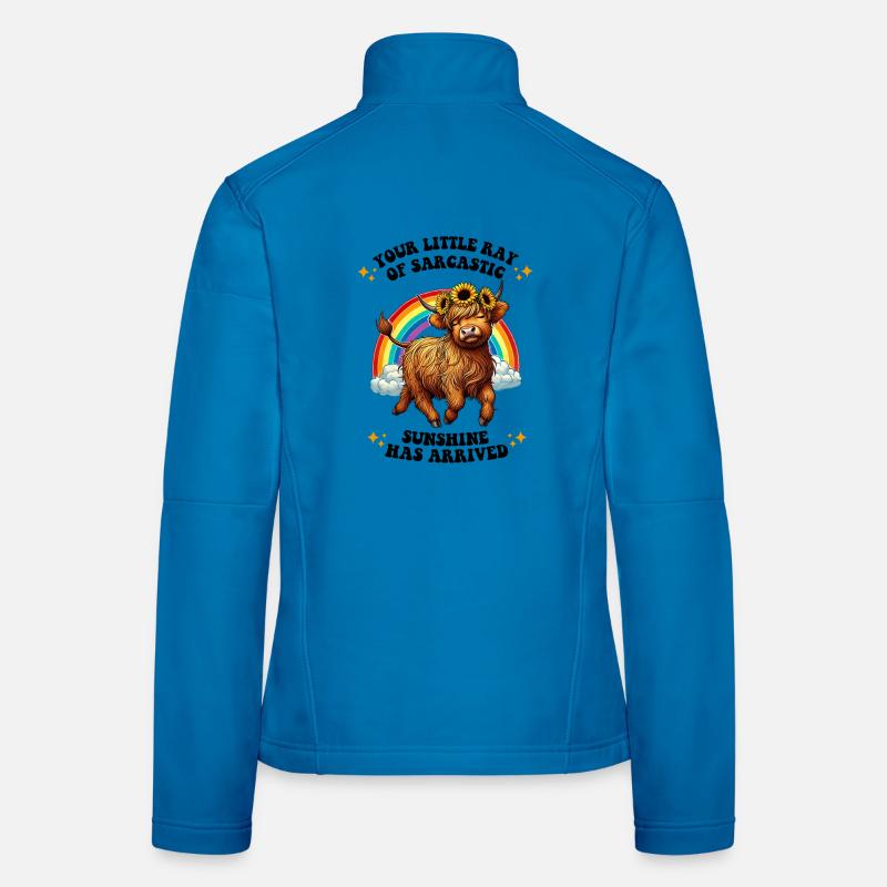 Dein kleiner sarkastischer Sonnenstrahl ist da - Frauen Softshelljacke - Lichtblau