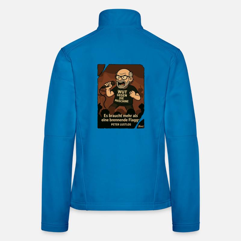 Manifestant Peter Listless avec micro Veste en tissu softshell Femme