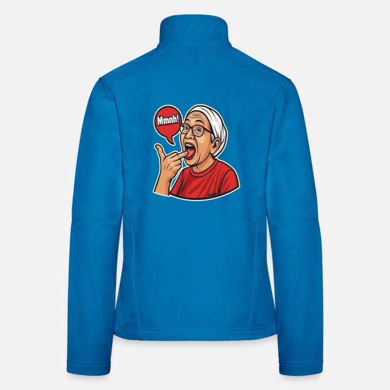 Asiatische Mutter mit Sprechblasen-Design - Frauen Softshelljacke - Lichtblau