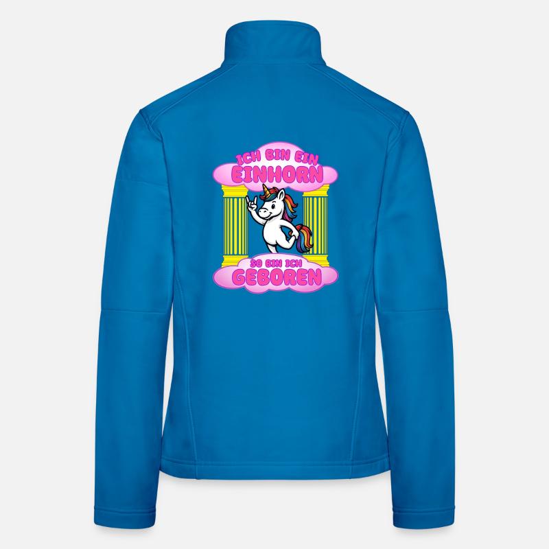 Ich bin als ein Einhorn geboren Frauen Softshelljacke