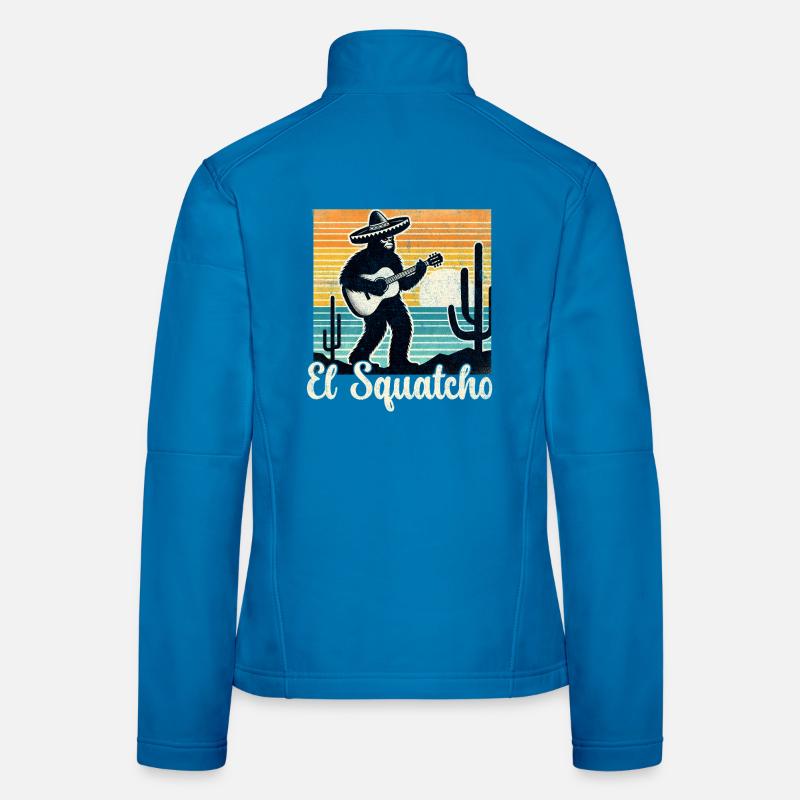 El Squatcho Guitarra Sunset Frauen Softshelljacke