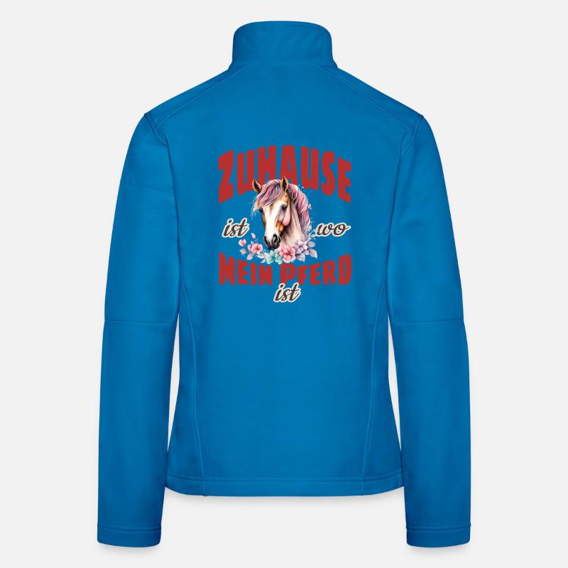 Cavalier : La maison, c’est mon cheval Veste en tissu softshell Femme
