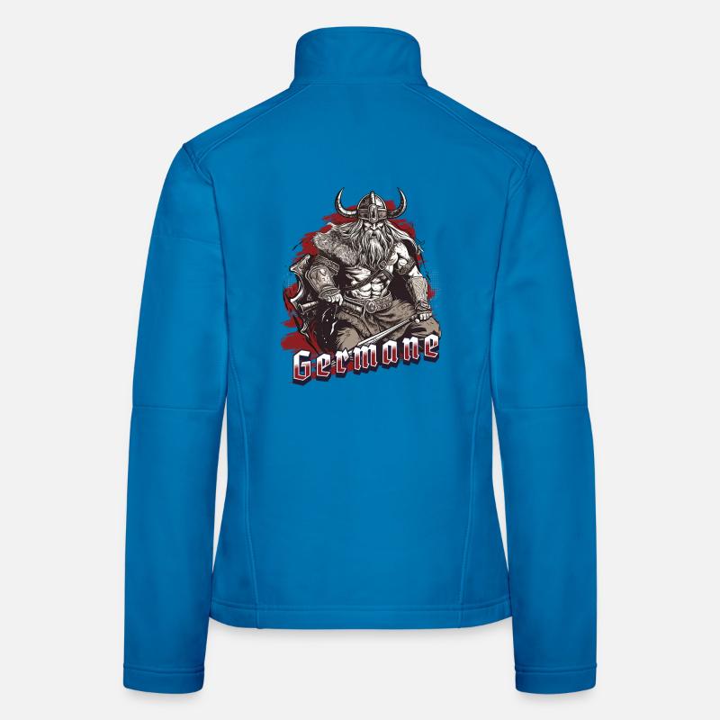Nordic Warrior with Axe Germane Women's Softshell Jacket