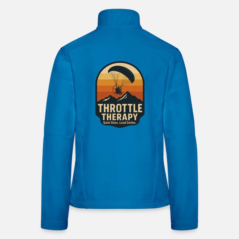 Throttle Therapy Paragliding Abenteuer Frauen Softshelljacke
