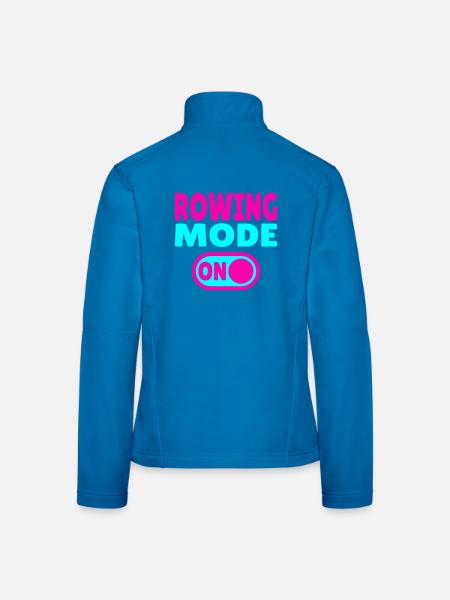 Rowing Mode ON - Frauen Softshelljacke - Lichtblau - Hinten