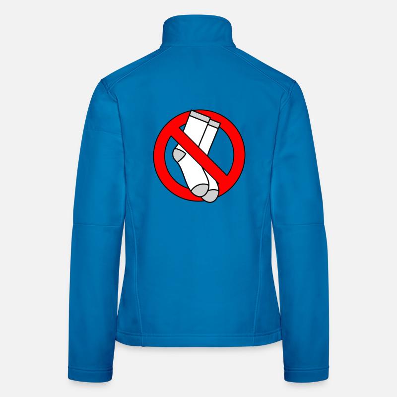 No socks allowed shield feet Women's Softshell Jacket