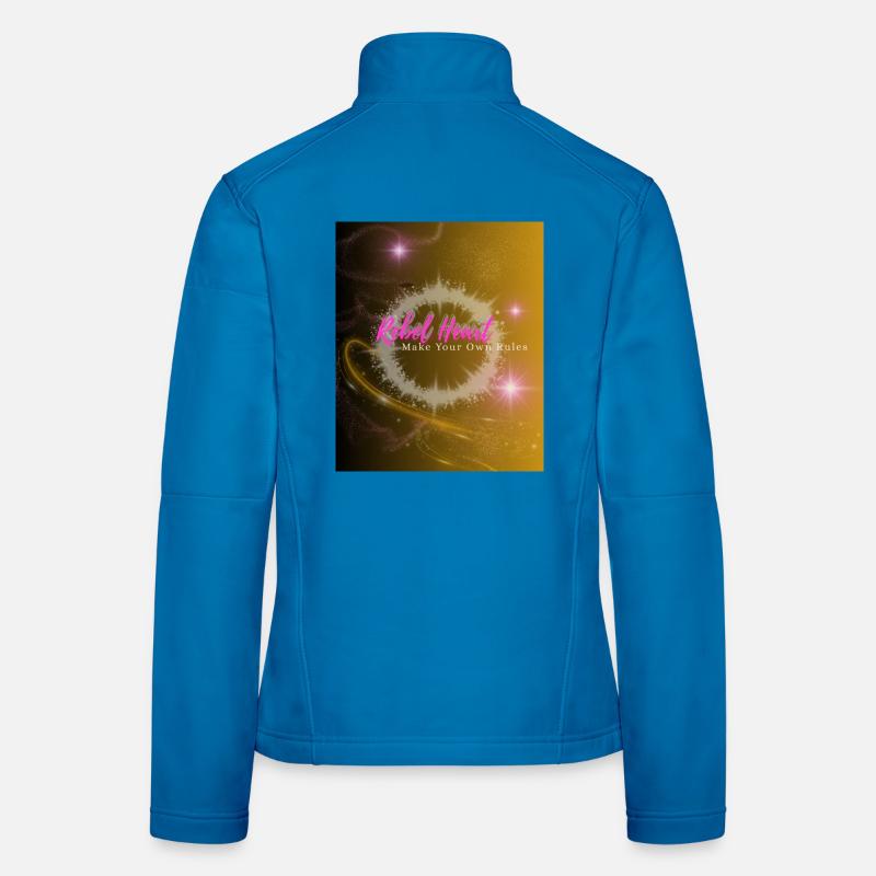 Rebel Heart | Make Your Own Rules - Frauen Softshelljacke - Lichtblau