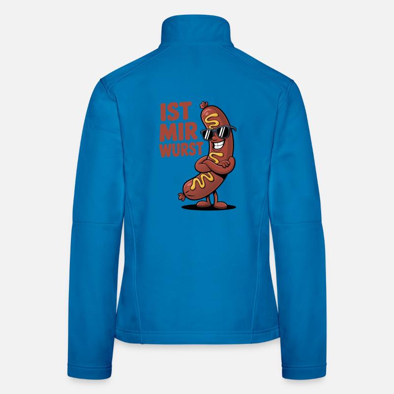 Ist mir Wurst – cooler Spruch mit Witz - Frauen Softshelljacke - Lichtblau
