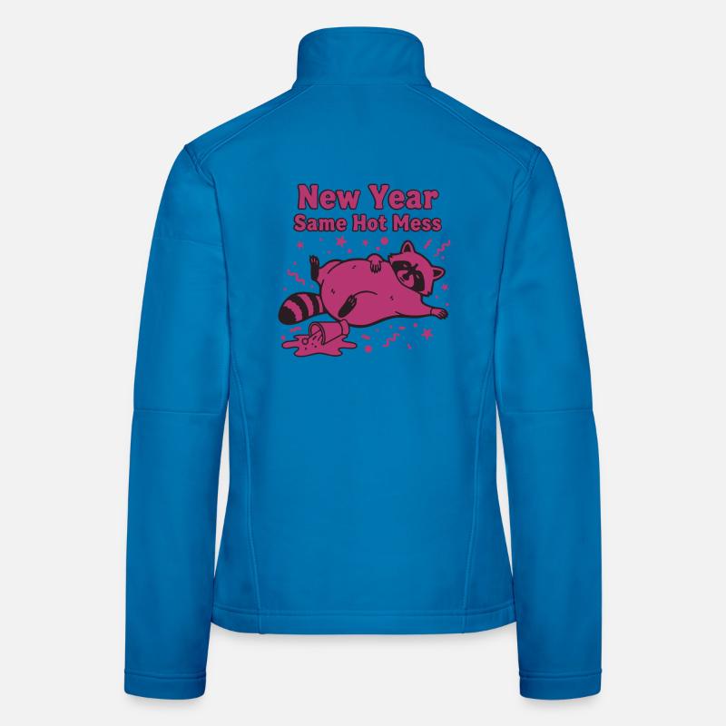 Neujahr Same Hot Mess Celebration 2025 Frauen Softshelljacke