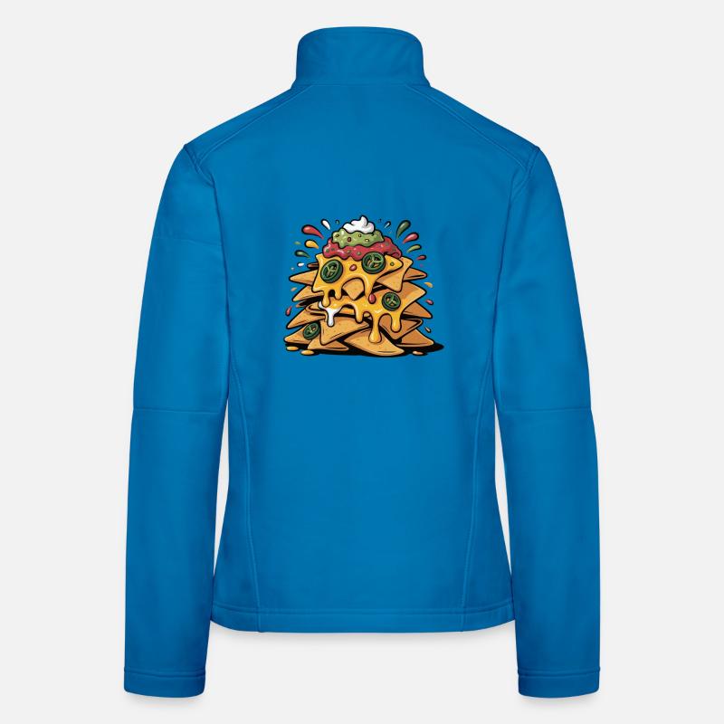 Cheese Nacho Tower Explosion Women's Softshell Jacket