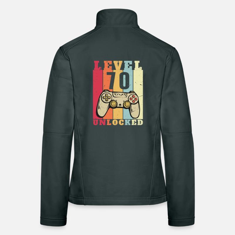 Niveau 70 complete anniversaire 70 ans Veste en tissu softshell Femme