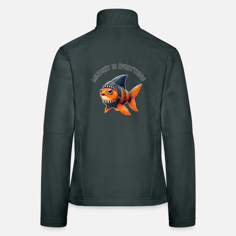 Mindset Fisch – Sei der Hai Veste en tissu softshell Femme
