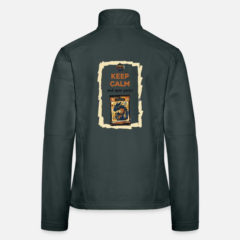 Pack de cartes à collectionner Keep Calm And Open Veste en tissu softshell Femme
