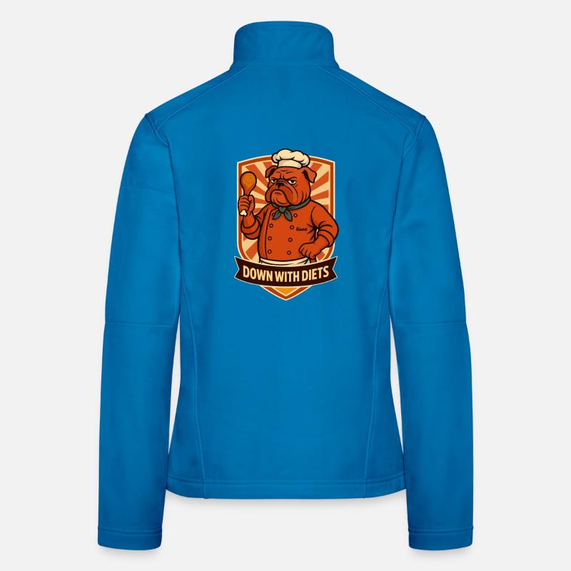 Bulldog Chef Down With Diets Veste en tissu softshell Femme
