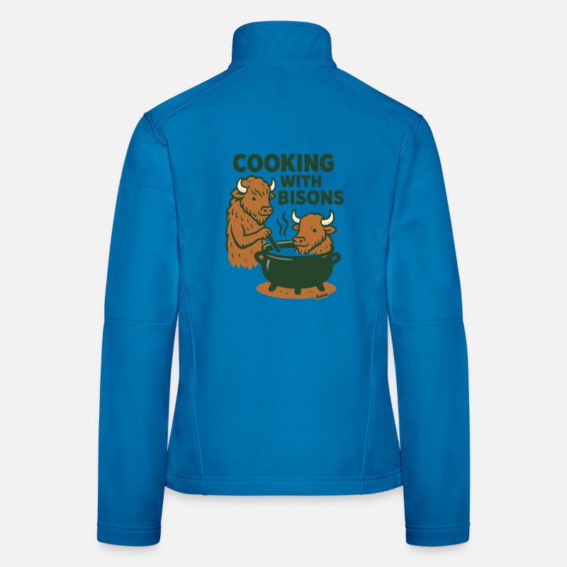Kochen mit Bisons Frauen Softshelljacke