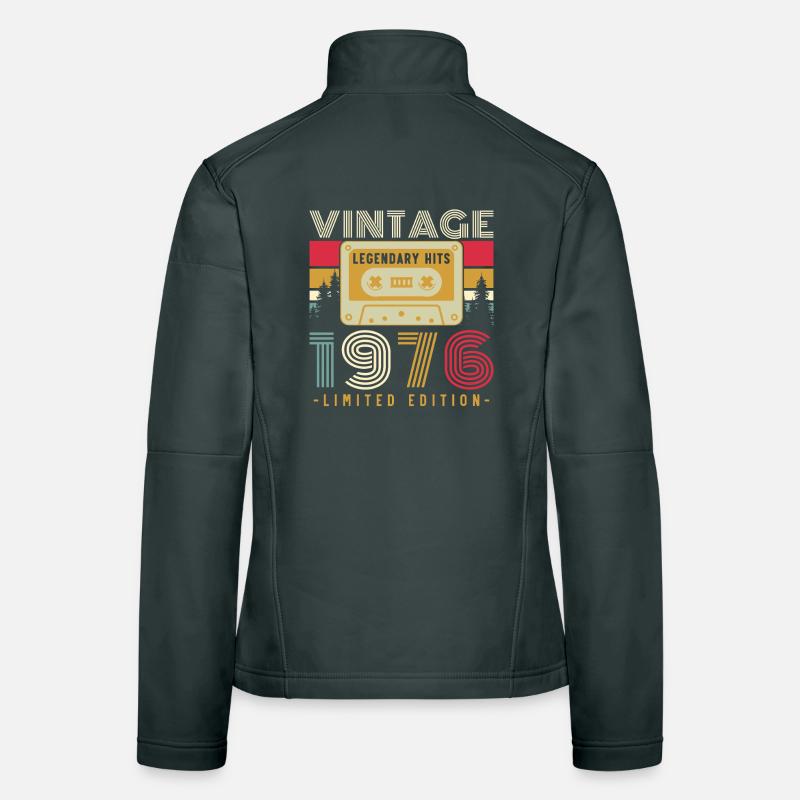 1976 Vintage Retro Geburtstagsgeschenk Frauen Softshelljacke