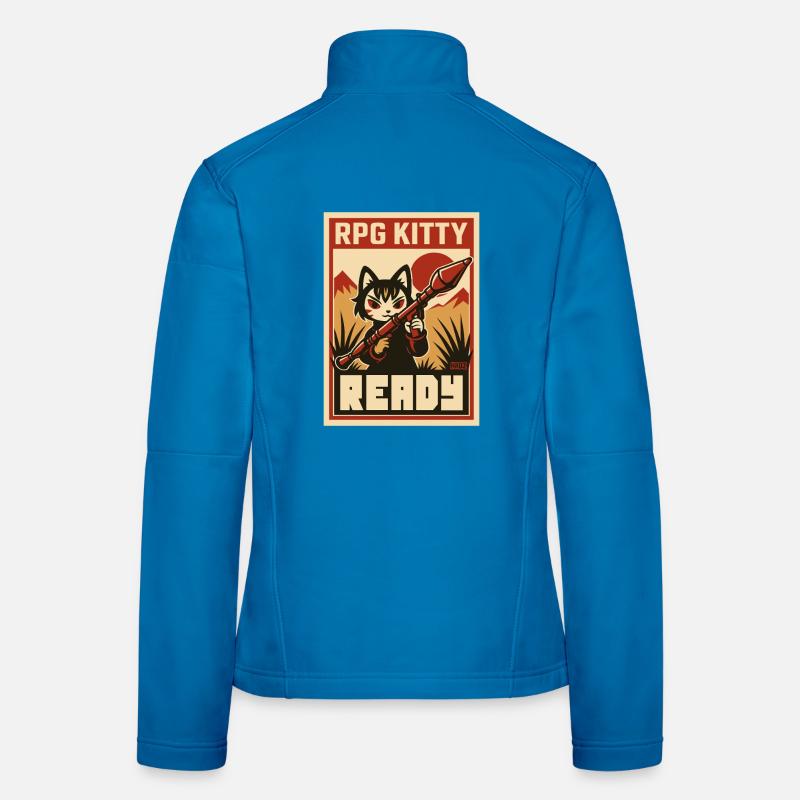 RPG Kitty Ready Poster Frauen Softshelljacke