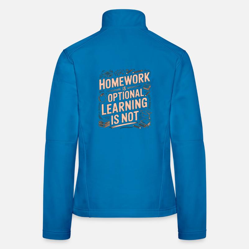Les devoirs d’enseignant de lycée sont un enseignement optionnel Veste en tissu softshell Femme