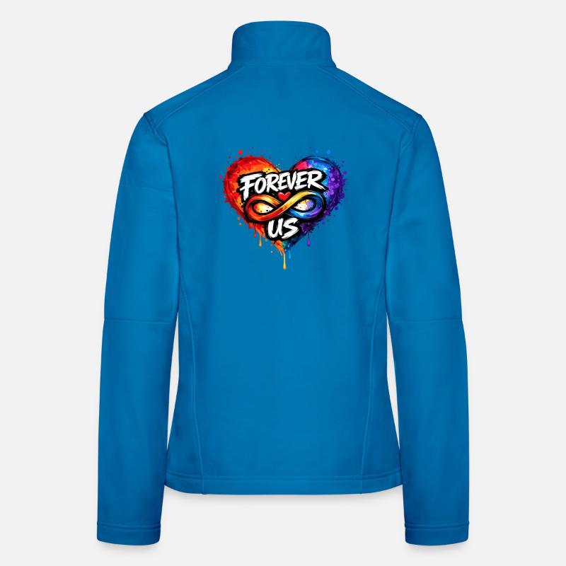 Forever Us Infinity Love for Lovers Women's Softshell Jacket