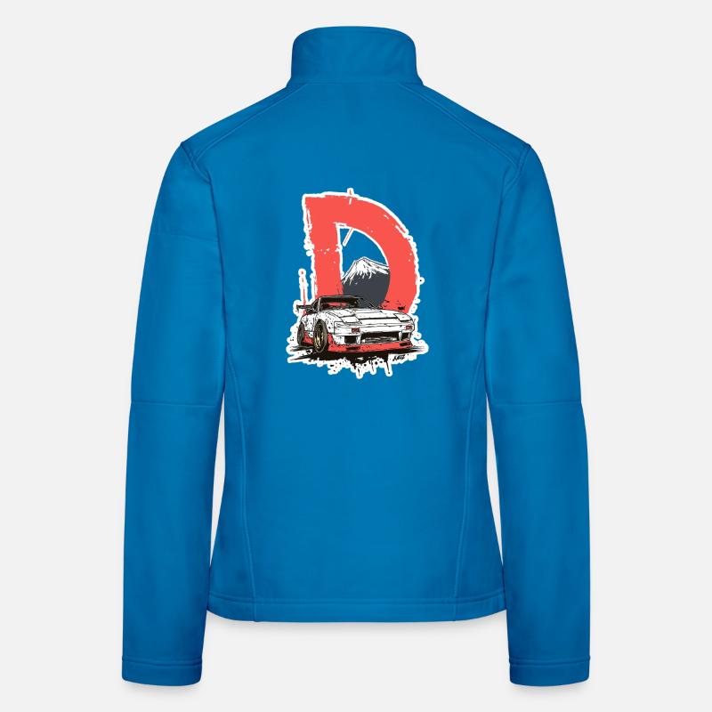 D Drift Mount Fuji Autografik Frauen Softshelljacke