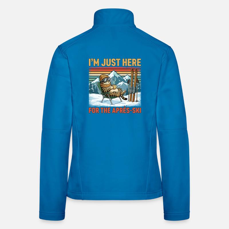 À Just Here For The Après Ski Cat Veste en tissu softshell Femme