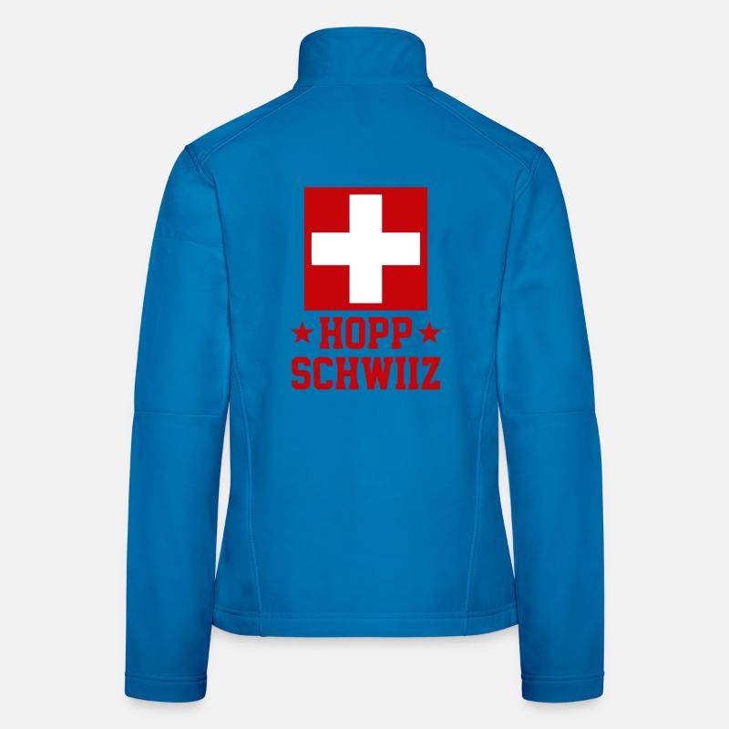 Hopp Schwiiz Schweizer Stolz Frauen Softshelljacke