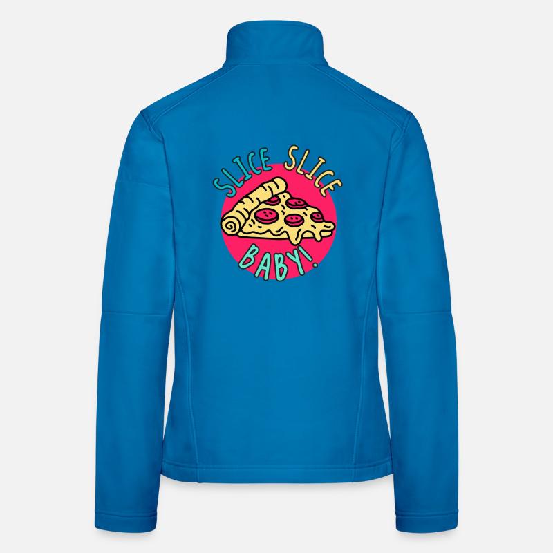 Slice Slice Baby – Retro Pizza  Women's Softshell Jacket