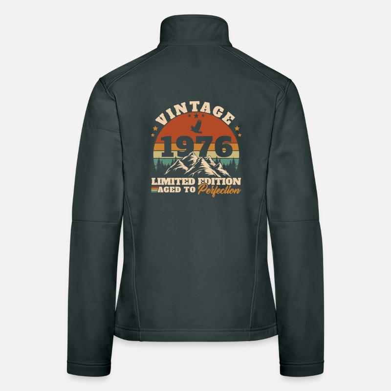 1976 Vintage Retro Geburtstagsgeschenk Frauen Softshelljacke
