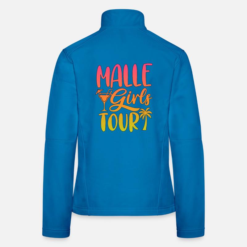 Fête de fin d’année du circuit des filles à Majorque Veste en tissu softshell Femme