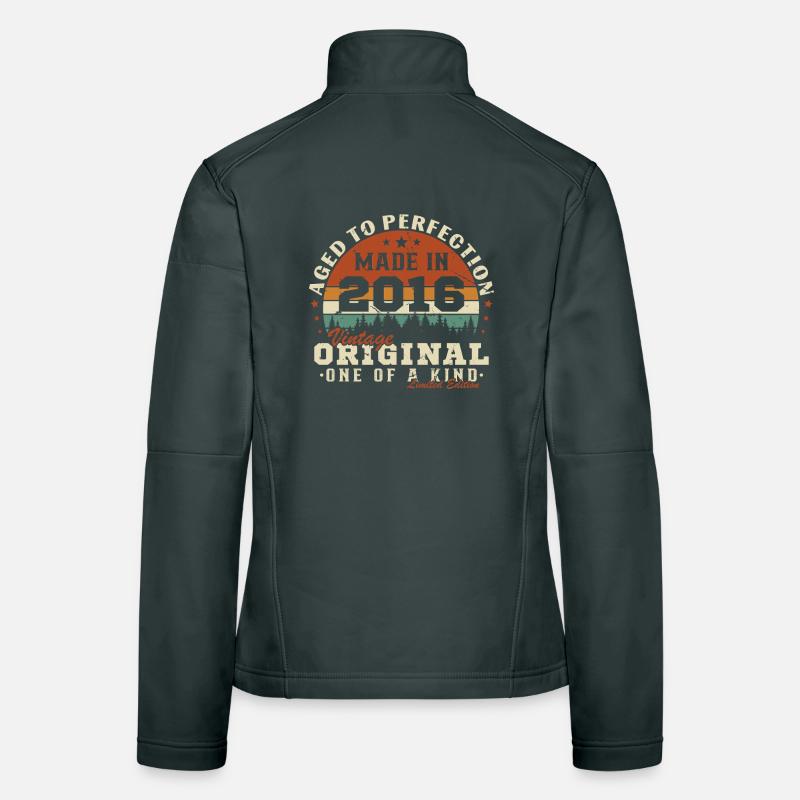2016 Vintage Retro Geburtstagsgeschenk Frauen Softshelljacke