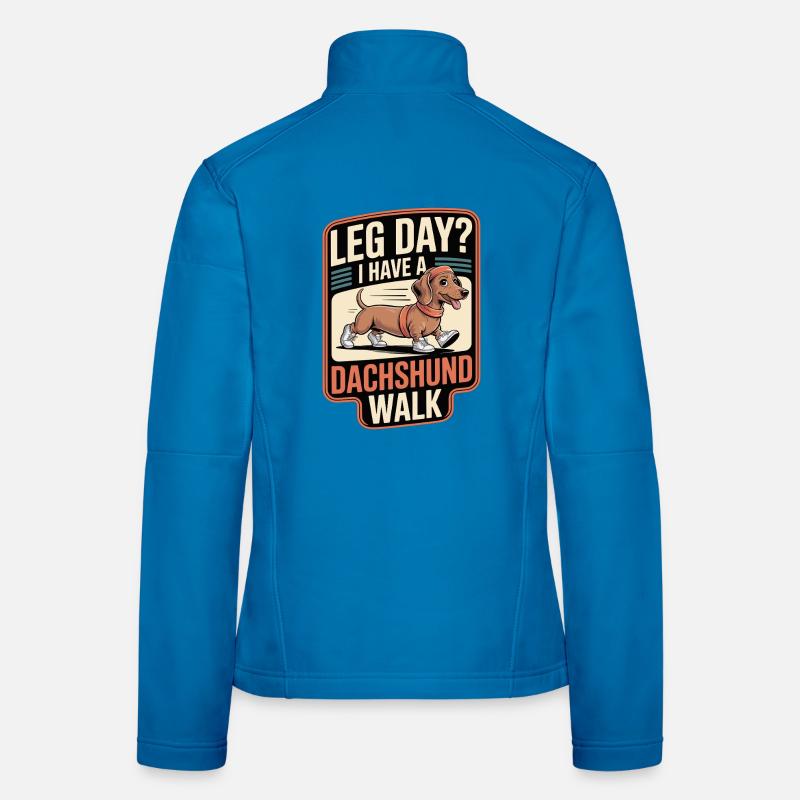 Dackel Walk Frauen Softshelljacke