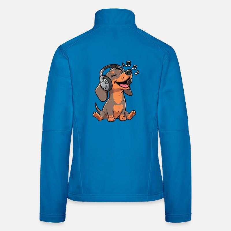 Musique teckel Veste en tissu softshell Femme