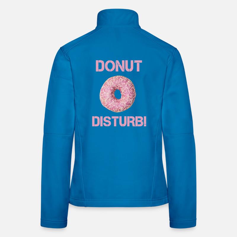 Donut Disturb for Chilling and Snacking Design Women's Softshell Jacket