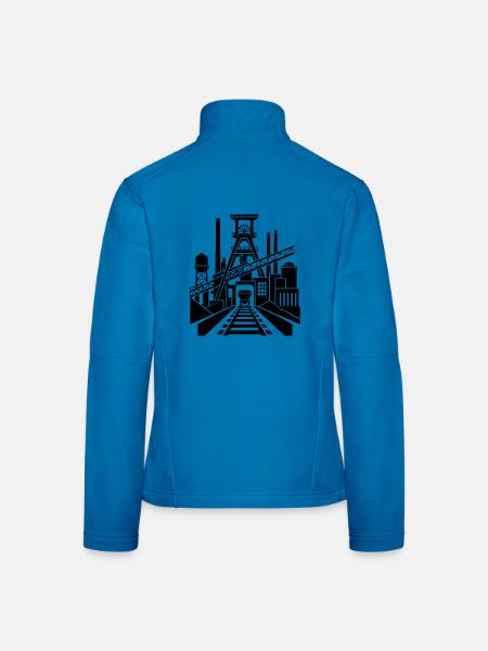 Bergbau - Frauen Softshelljacke - Lichtblau - Hinten