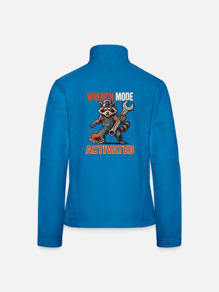 Wrench Modus aktiviert - Frauen Softshelljacke - Lichtblau - Hinten