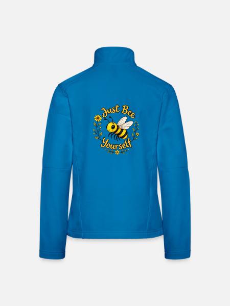 Biene dich selbst – eine niedliche Biene mit positiver Einstellung - Frauen Softshelljacke - Lichtblau - Hinten