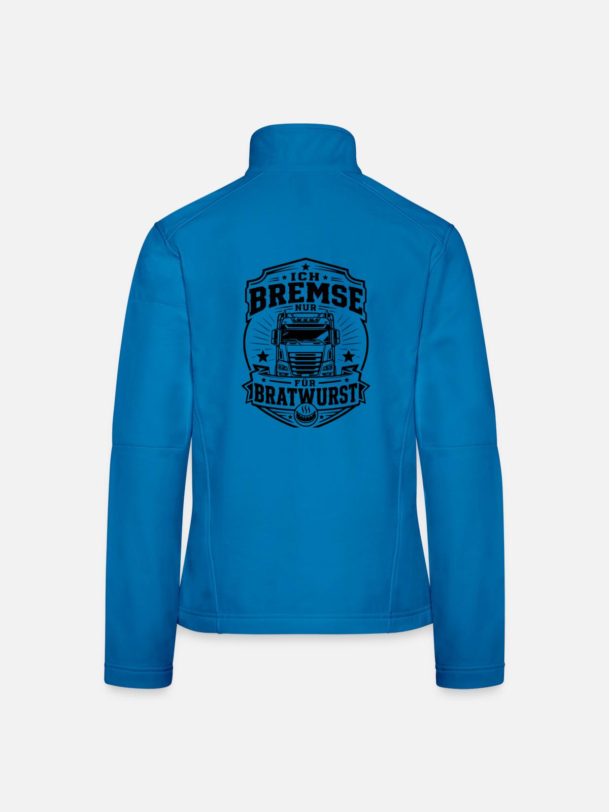 Trucker Bratwurst - Frauen Softshelljacke - Lichtblau - Hinten