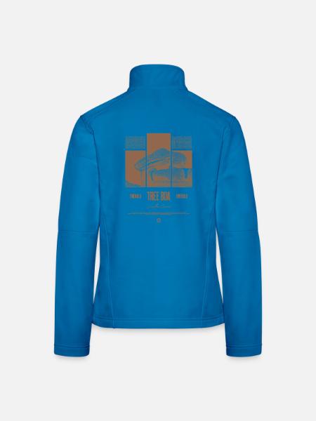 Smaragdbaumboa-Schlangenbesitzer und Reptilienhalter - Frauen Softshelljacke - Lichtblau - Hinten