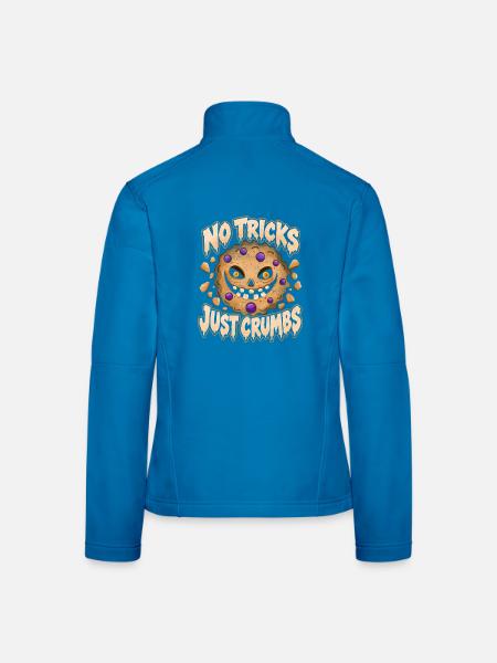 Halloween-Keks – Keine Tricks, nur Krümel - Frauen Softshelljacke - Lichtblau - Hinten