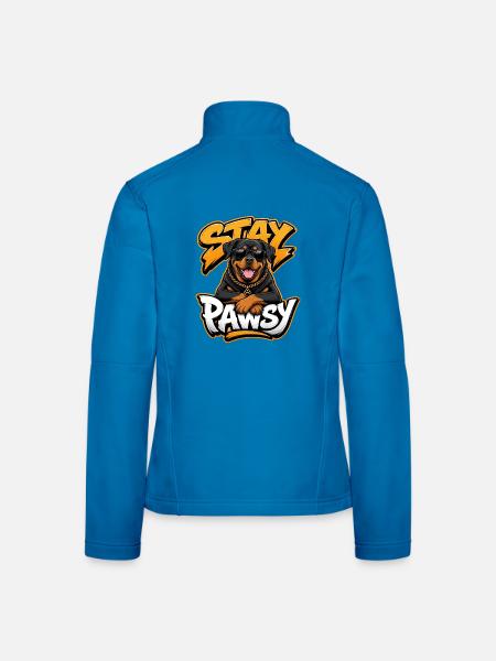 Rottweiler - Frauen Softshelljacke - Lichtblau - Hinten