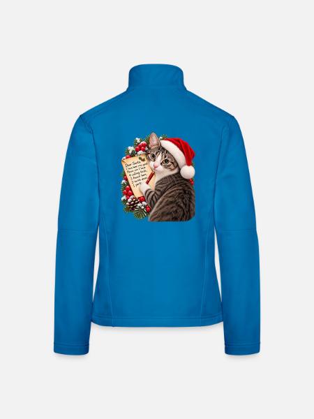 Lieber Weihnachtsmann - Frauen Softshelljacke - Lichtblau