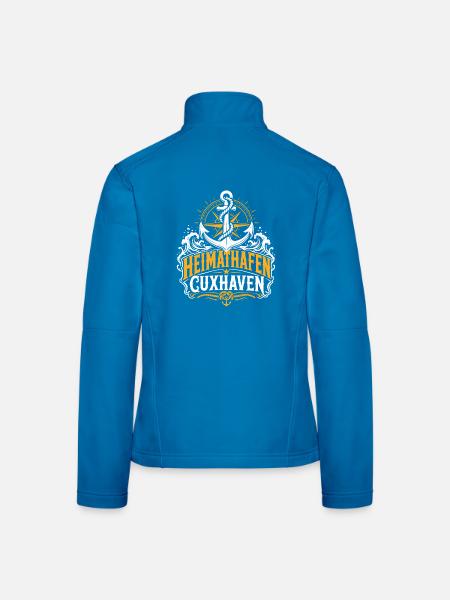 Cuxhaven Heimathafen Nordsee - Frauen Softshelljacke - Lichtblau - Hinten
