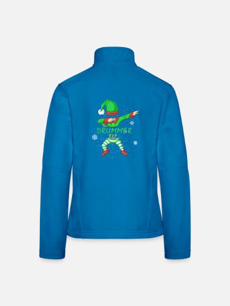Schlagzeuger Elf Familie Passende Weihnachtstrupp - Frauen Softshelljacke - Lichtblau