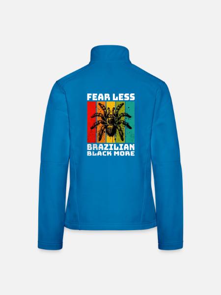 Schwarze Vogelspinne - Frauen Softshelljacke - Lichtblau - Hinten
