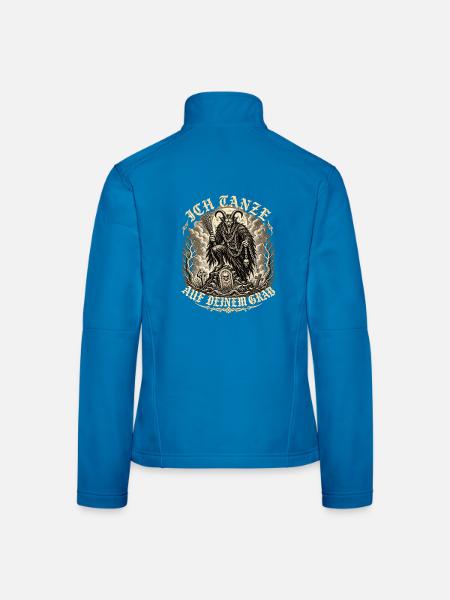 Teufelsbock mit Sense - Frauen Softshelljacke - Lichtblau - Hinten
