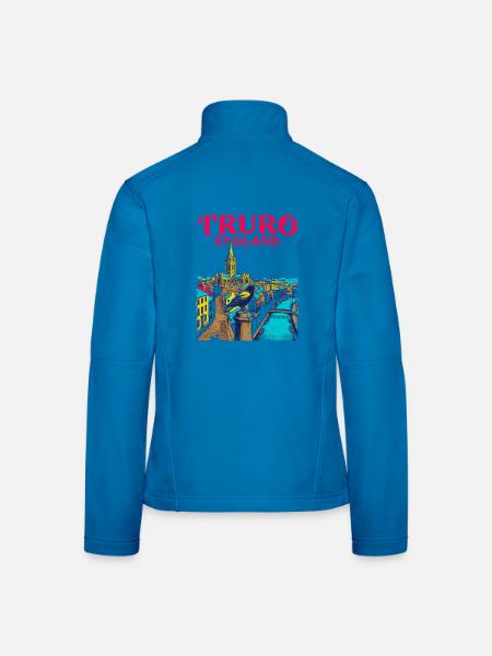 City Truro England Cathedral Scenic Sept 2026 - Frauen Softshelljacke - Lichtblau - Hinten