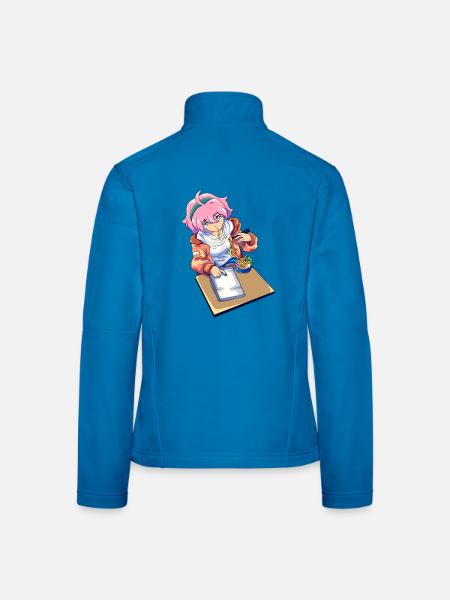 Ramen Anime Zeichnen - Frauen Softshelljacke - Lichtblau - Hinten