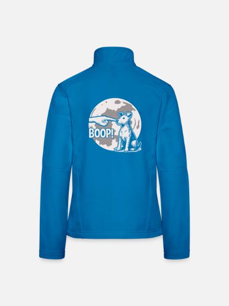 Funny Dog Boop The Snoot Animal Humor - Frauen Softshelljacke - Lichtblau - Hinten